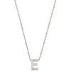 image:imageKendra Scott Letters AZ Pendant Necklace for Women Fashion Jewelry RhodiumPlated BrassLetter E