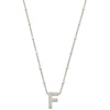 image:imageKendra Scott Letters AZ Pendant Necklace for Women Fashion Jewelry RhodiumPlated BrassLetter F