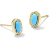 image:imageKendra Scott Mini Ellie 14k GoldPlated Stud Earrings Fashion Jewelry for WomenGOLD  TURQUOISE