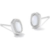 image:imageKendra Scott Mini Ellie 14k GoldPlated Stud Earrings Fashion Jewelry for WomenRHODIUM  IVORY MOTHER OF PEARL