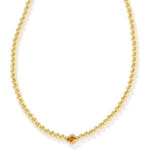 image:imageKendra Scott Abbie Beaded Necklace Fashion Jewelry for WomenGOLD  MARBLED AMBER ILLUSION