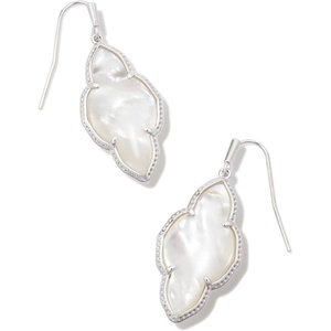 image:imageKendra Scott Abbie Drop Earring Fashion Jewelry for WomenRHODIUM  IVORY MOTHER OF PEARL