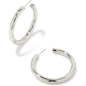 image:imageKendra Scott Colette Large Hoop Earrings Fashion Jewelry for WomenRHODIUM
