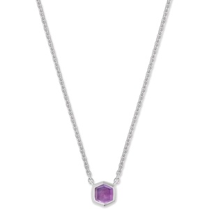 image:imageKendra Scott Davie Pendant Necklace in Sterling Silver DemiFine Jewelry for Women Amethyst