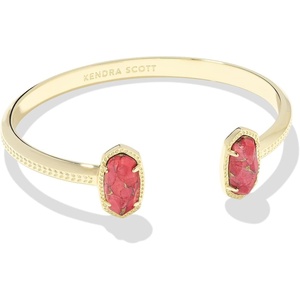 image:imageKendra Scott Elton Cuff Bracelet for Women Fashion JewelryGOLD  BRONZE VEINED RED MAGNESITE