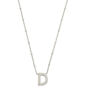 image:imageKendra Scott Letters AZ Pendant Necklace for Women Fashion Jewelry RhodiumPlated BrassLetter D