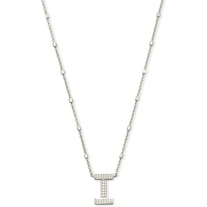 image:imageKendra Scott Letters AZ Pendant Necklace for Women Fashion Jewelry RhodiumPlated BrassLetter I