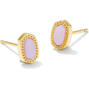 image:imageKendra Scott Mini Ellie 14k GoldPlated Stud Earrings Fashion Jewelry for WomenGOLD  PINK OPALITE CRYSTAL