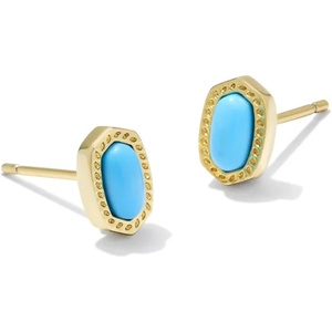image:imageKendra Scott Mini Ellie 14k GoldPlated Stud Earrings Fashion Jewelry for WomenGOLD  TURQUOISE