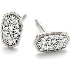 image:imageKendra Scott White Diamond Marisa Stud Earrings in 14k Gold Fine Jewelry for Women14K WHITE GOLD  CRYSTAL CLEAR DIAMOND