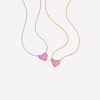 image:imageKendra Scott Ari Heart Adjustable Length Pendant Necklace for Women Fashion JewelryGOLD  HOT PINK DRUSY