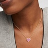 image:imageKendra Scott Ari Heart Adjustable Length Pendant Necklace for Women Fashion JewelryGOLD  HOT PINK DRUSY