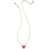 image:imageKendra Scott Ari Heart Adjustable Length Pendant Necklace for Women Fashion JewelryGOLD  NEON PINK