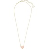 image:imageKendra Scott Ari Heart Adjustable Length Pendant Necklace for Women Fashion JewelryGOLD  ROSE QUARTZ