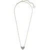 image:imageKendra Scott Ari Heart Adjustable Length Pendant Necklace for Women Fashion JewelryRHODIUM  PLATINUM DRUSY