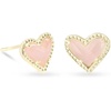 image:imageKendra Scott Ari Heart Stud Earrings Fashion Jewelry for WomenGOLD  ROSE QUARTZ