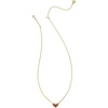 image:imageKendra Scott Ari Pave Crystal Heart Necklace Fashion Jewelry For WomenGOLD  GARNET