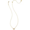image:imageKendra Scott Ari Pave Crystal Heart Necklace Fashion Jewelry For WomenGOLD METAL  WHITE CUBIC ZIRCONIA