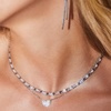 image:imageKendra Scott Ari Pave Crystal Heart Necklace Fashion Jewelry For WomenRHODIUM METAL  WHITE CUBIC ZIRCONIA