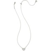 image:imageKendra Scott Ari Pave Crystal Heart Necklace Fashion Jewelry For WomenRHODIUM METAL  WHITE CUBIC ZIRCONIA