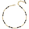 image:imageKendra Scott Bree Beaded Link And Chain NecklaceGOLD BLACK AGATE