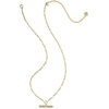 image:imageKendra Scott Bree Metal TBar Short Pendant Necklace14K YELLOW GOLD OVER BRASS