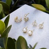 image:imageKendra Scott Cailin Crystal Stud Earrings in White Crystal Fashion Jewelry for WomenGOLD  WHITE CUBIC ZIRCONIA