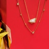 image:imageKendra Scott Cheer Short Pendant Necklace Fashion Jewelry for WomenGOLD  WHITE MOTHER OF PEARL