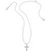 image:imageKendra Scott Cross Crystal Pendant Necklace Fashion Jewelry for WomenRHODIUM  WHITE CRYSTAL