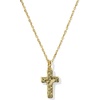 image:imageKendra Scott Cross Pendant Necklace for Women Fashion JewelryGOLDMATTE BLUSH PINK DICHROIC GLASS