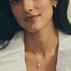 image:imageKendra Scott Cross Pendant Necklace for Women Fashion JewelryGOLDMATTE LIGHT BLUE DICHROIC GLASS