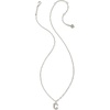 image:imageKendra Scott Crystal Letter Short Pendant Necklace Fashion Jewelry for WomenLetter C RHODIUMPLATED
