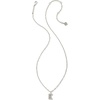 image:imageKendra Scott Crystal Letter Short Pendant Necklace Fashion Jewelry for WomenLetter E RHODIUMPLATED