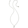 image:imageKendra Scott Crystal Letter Short Pendant Necklace Fashion Jewelry for WomenLetter F RHODIUMPLATED