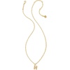 image:imageKendra Scott Crystal Letter Short Pendant Necklace Fashion Jewelry for WomenLetter H GOLDPLATED