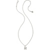 image:imageKendra Scott Crystal Letter Short Pendant Necklace Fashion Jewelry for WomenLetter H RHODIUMPLATED