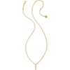 image:imageKendra Scott Crystal Letter Short Pendant Necklace Fashion Jewelry for WomenLetter I GOLDPLATED