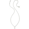 image:imageKendra Scott Crystal Letter Short Pendant Necklace Fashion Jewelry for WomenLetter I RHODIUMPLATED