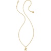 image:imageKendra Scott Crystal Letter Short Pendant Necklace Fashion Jewelry for WomenLetter K GOLDPLATED