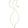 image:imageKendra Scott Crystal Letter Short Pendant Necklace Fashion Jewelry for WomenLetter L GOLDPLATED