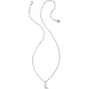 image:imageKendra Scott Crystal Letter Short Pendant Necklace Fashion Jewelry for WomenLetter L RHODIUMPLATED