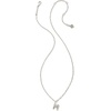 image:imageKendra Scott Crystal Letter Short Pendant Necklace Fashion Jewelry for WomenLetter M RHODIUMPLATED
