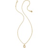 image:imageKendra Scott Crystal Letter Short Pendant Necklace Fashion Jewelry for WomenLetter O GOLDPLATED