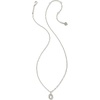 image:imageKendra Scott Crystal Letter Short Pendant Necklace Fashion Jewelry for WomenLetter O RHODIUMPLATED