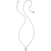 image:imageKendra Scott Crystal Letter Short Pendant Necklace Fashion Jewelry for WomenLetter S RHODIUMPLATED