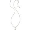 image:imageKendra Scott Crystal Letter Short Pendant Necklace Fashion Jewelry for WomenLetter U RHODIUMPLATED