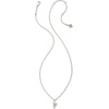 image:imageKendra Scott Crystal Letter Short Pendant Necklace Fashion Jewelry for WomenLetter V RHODIUMPLATED