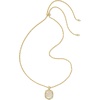 image:imageKendra Scott Daphne Small Long Pendant Necklace 14k GoldPlated Brass  Natural Mother Of Pearl Tiger StripedGOLD  NATURAL MOP Tiger Striped