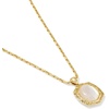 image:imageKendra Scott Daphne Small Long Pendant Necklace 14k GoldPlated Brass  Natural Mother Of Pearl Tiger StripedGOLD  NATURAL MOP Tiger Striped