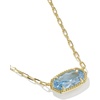 image:imageKendra Scott Elisa Luxe Pendant Necklace Fashion Jewelry for WomenGOLDLIGHT BLUE CUBIC ZIRCONIA